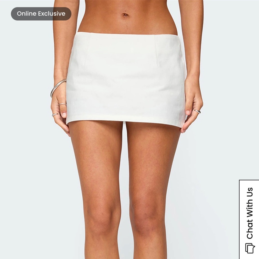 Edikted Monrow Micro Skort White